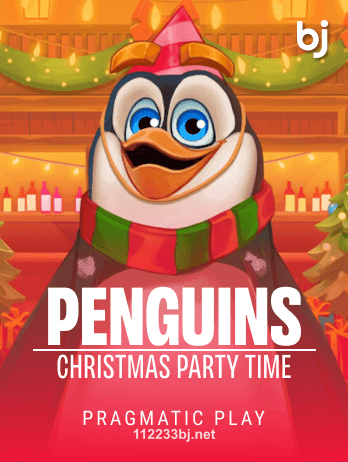 Penguins Christmas Party Timepng Slot Image